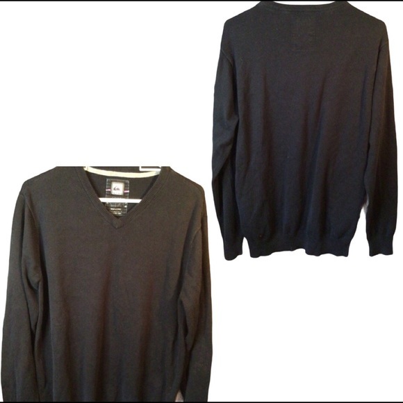 QUIKSILVER  BLACK SWEATER - Picture 1 of 8